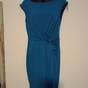 Dress Barn Elegant Blue Midi Dress